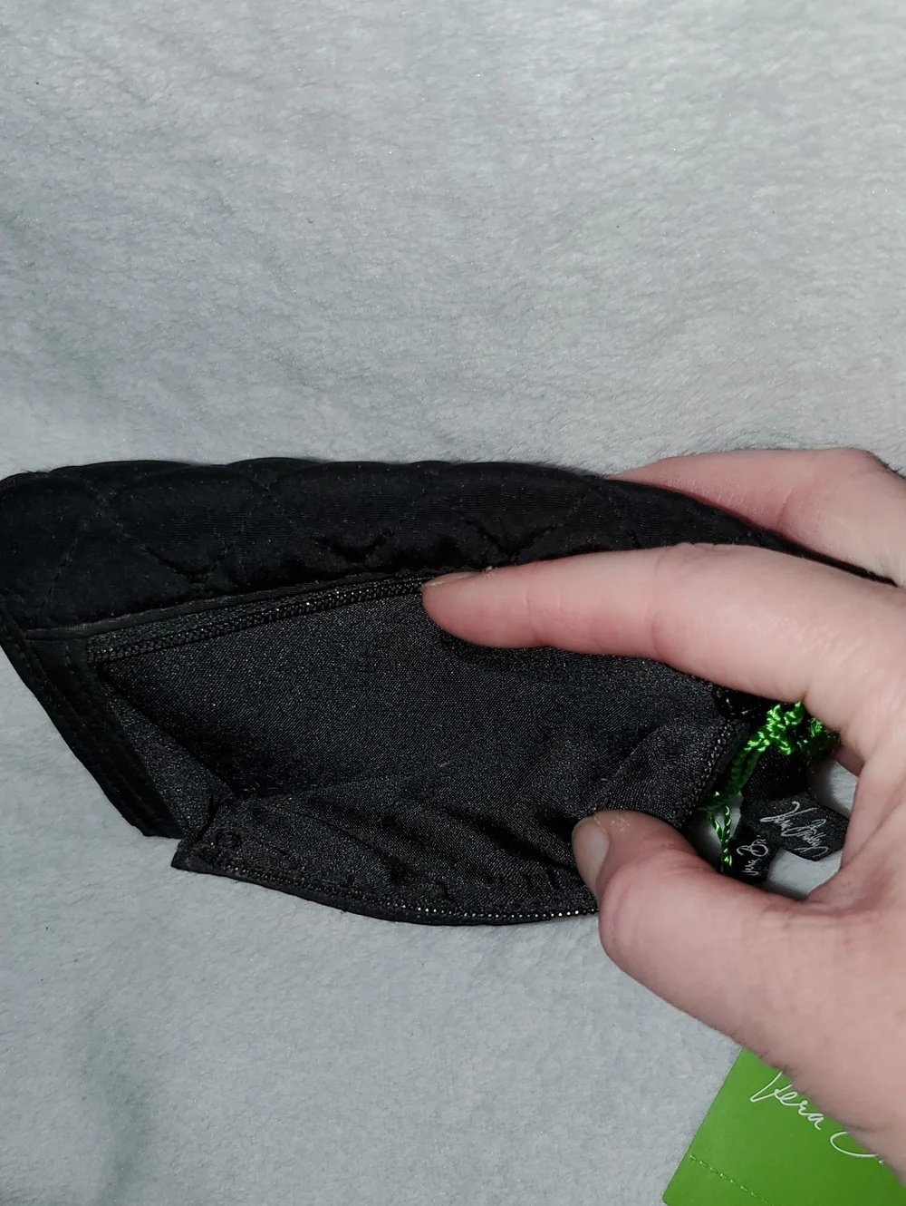 NWT Vera Bradley Euro Wallet in Classic Black - Picture 7 of 10